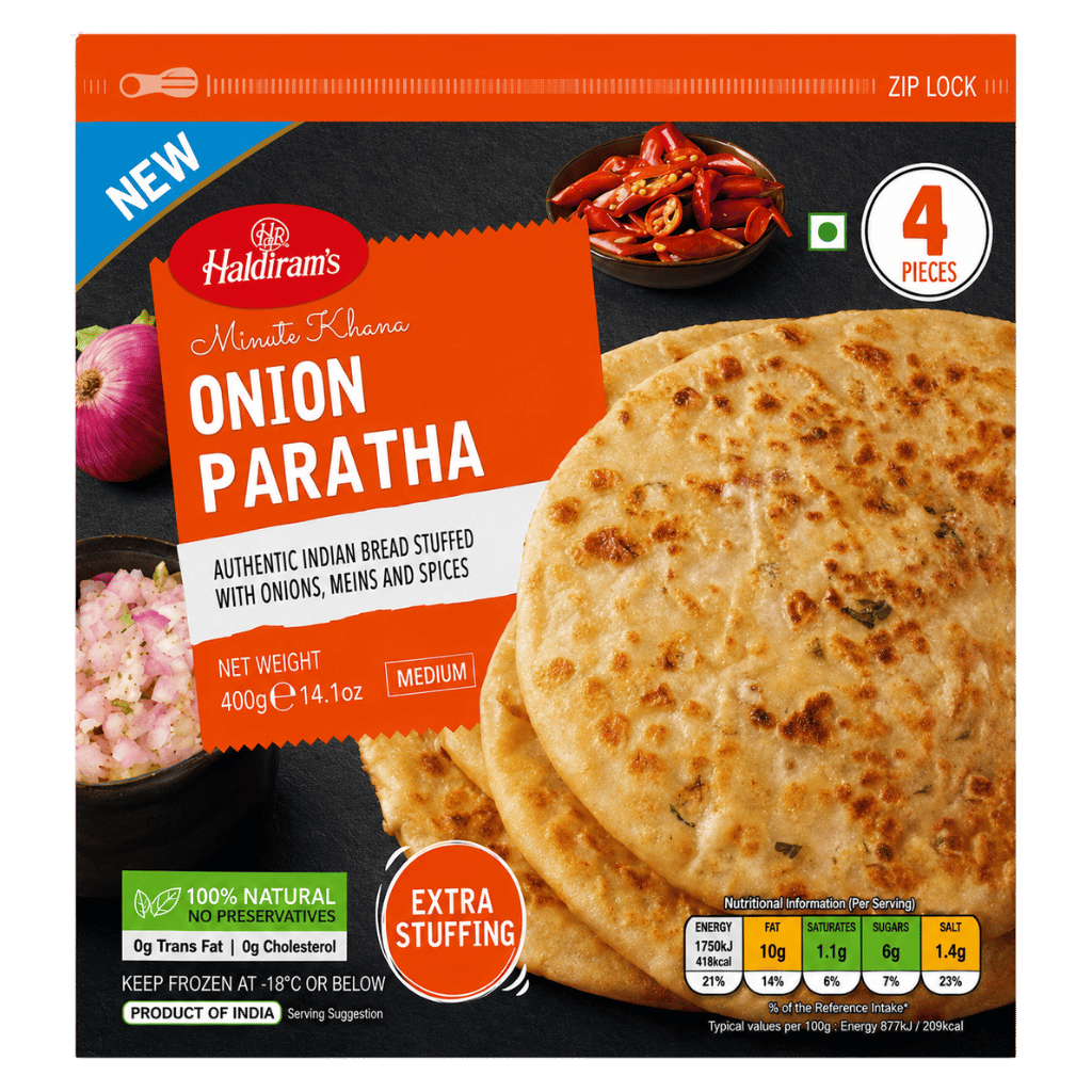 Haldiram's Onion Paratha 4 pcs buy online USA - 1